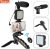 AY-49 Remote Control Vlogging Video Making Kits Microphone LED Fill Light Mini Tripod